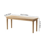 Traditional Handcrafted Rectangular Table - North American Ash Wood Dining Table For Dining Room Lumendat