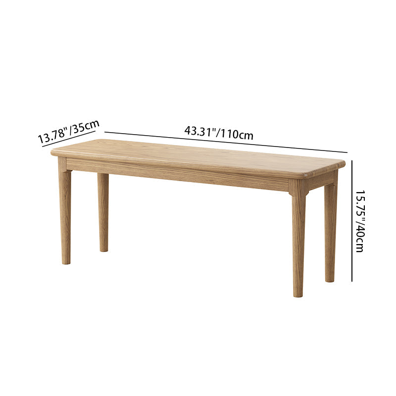 Traditional Handcrafted Rectangular Table - North American Ash Wood Dining Table For Dining Room Lumendat