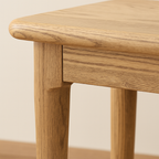 Traditional Handcrafted Rectangular Table - North American Ash Wood Dining Table For Dining Room Lumendat