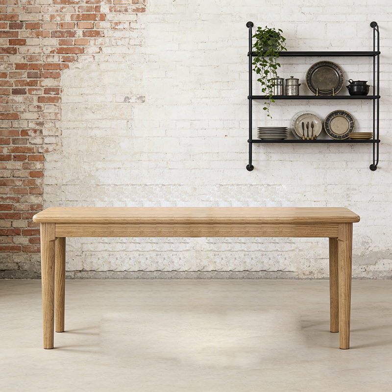 Traditional Handcrafted Rectangular Table - North American Ash Wood Dining Table For Dining Room Lumendat