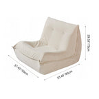Contemporary Nordic Ergonomic Compressed Foam Sofa - Eco-Friendly High-Resilience Foam Fabric Sofa For Living Room & Bedroom Lumendat