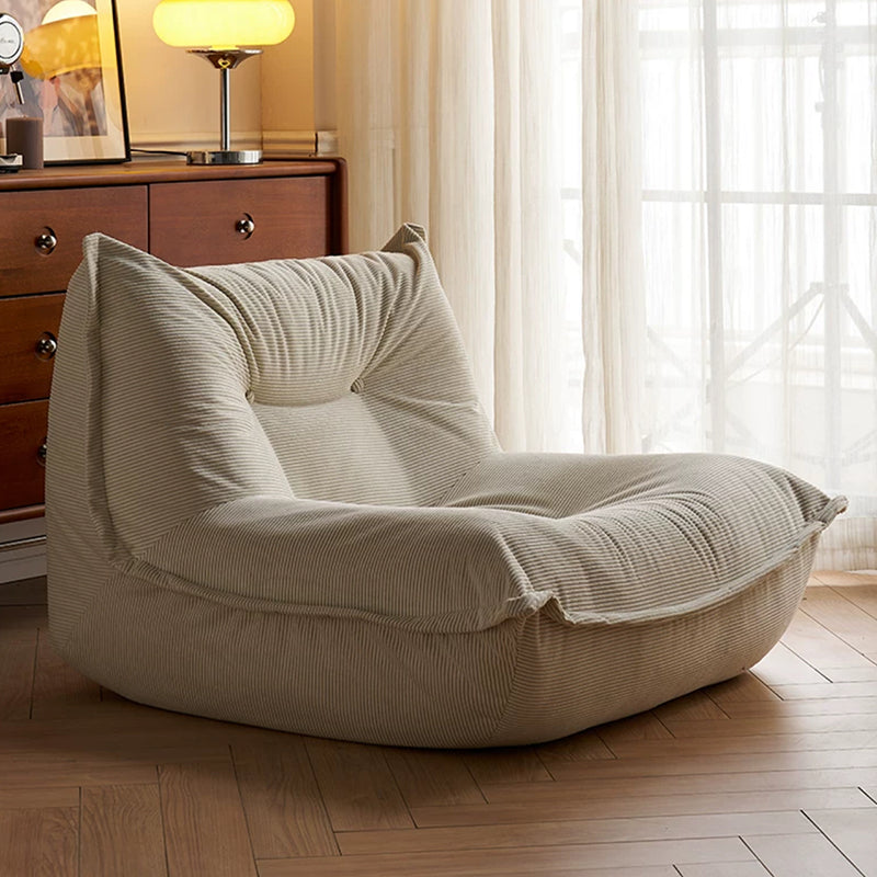Contemporary Nordic Ergonomic Compressed Foam Sofa - Eco-Friendly High-Resilience Foam Fabric Sofa For Living Room & Bedroom Lumendat