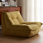 Contemporary Nordic Ergonomic Compressed Foam Sofa - Eco-Friendly High-Resilience Foam Fabric Sofa For Living Room & Bedroom Lumendat