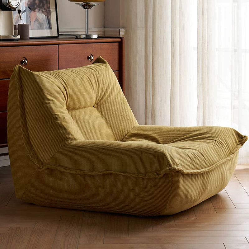 Contemporary Nordic Ergonomic Compressed Foam Sofa - Eco-Friendly High-Resilience Foam Fabric Sofa For Living Room & Bedroom Lumendat