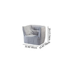 Contemporary Scandinavian U-Shape Fabric Lounge Chair Sofa - Small Space Sponge Comfy Accent Chair For Living Room Lumendat