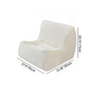 Modern Minimalist Fabric Sponge Accent Compressed Sofa - Space-Saving Lounge Chair For Living Room Lumendat