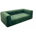 Modern Minimalist Fabric Compressed Sofa - Cube Tufted Vacuum Accent Sofa For Living Room Lumendat