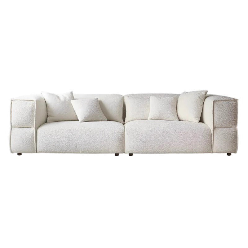 Modern Minimalist Compressed Fabric Sofa - Integrated Soft-Pack Square Accent Sofa For Living Room Lumendat