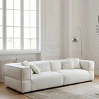 Modern Minimalist Compressed Fabric Sofa - Integrated Soft-Pack Square Accent Sofa For Living Room Lumendat
