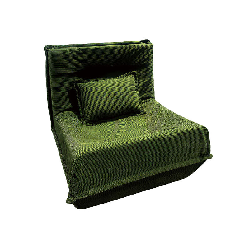 Contemporary Nordic Corduroy Compressed Single Sofa - No-Installation High-Density Sponge Accent Chair For Living Room Lumendat