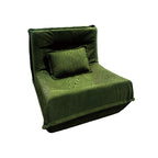 Contemporary Nordic Corduroy Compressed Single Sofa - No-Installation High-Density Sponge Accent Chair For Living Room Lumendat