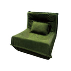 Contemporary Nordic Corduroy Compressed Single Sofa - No-Installation High-Density Sponge Accent Chair For Living Room Lumendat