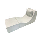 Modern Minimalist Compressed Sherpa Sofa - Wave-Shaped S-Curve Lounge Chair For Living Room Lumendat