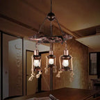 Vintage Nautical 3/7-light Metal Lantern Chandeliers modern luxury lighting fixture