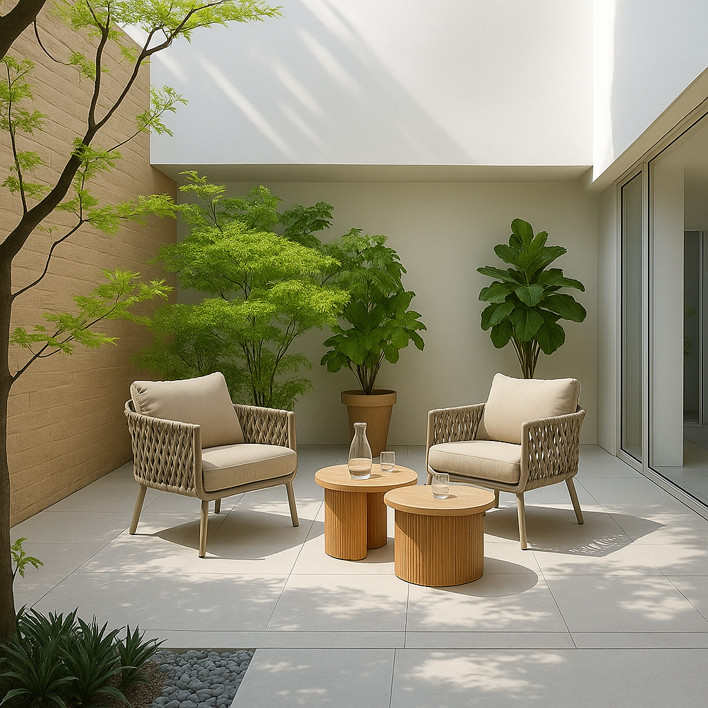 Waterproof Coastal-Inspired Aluminum Outdoor Sofa - 1/2/3-Seater For Garden & Balcony Lumendat