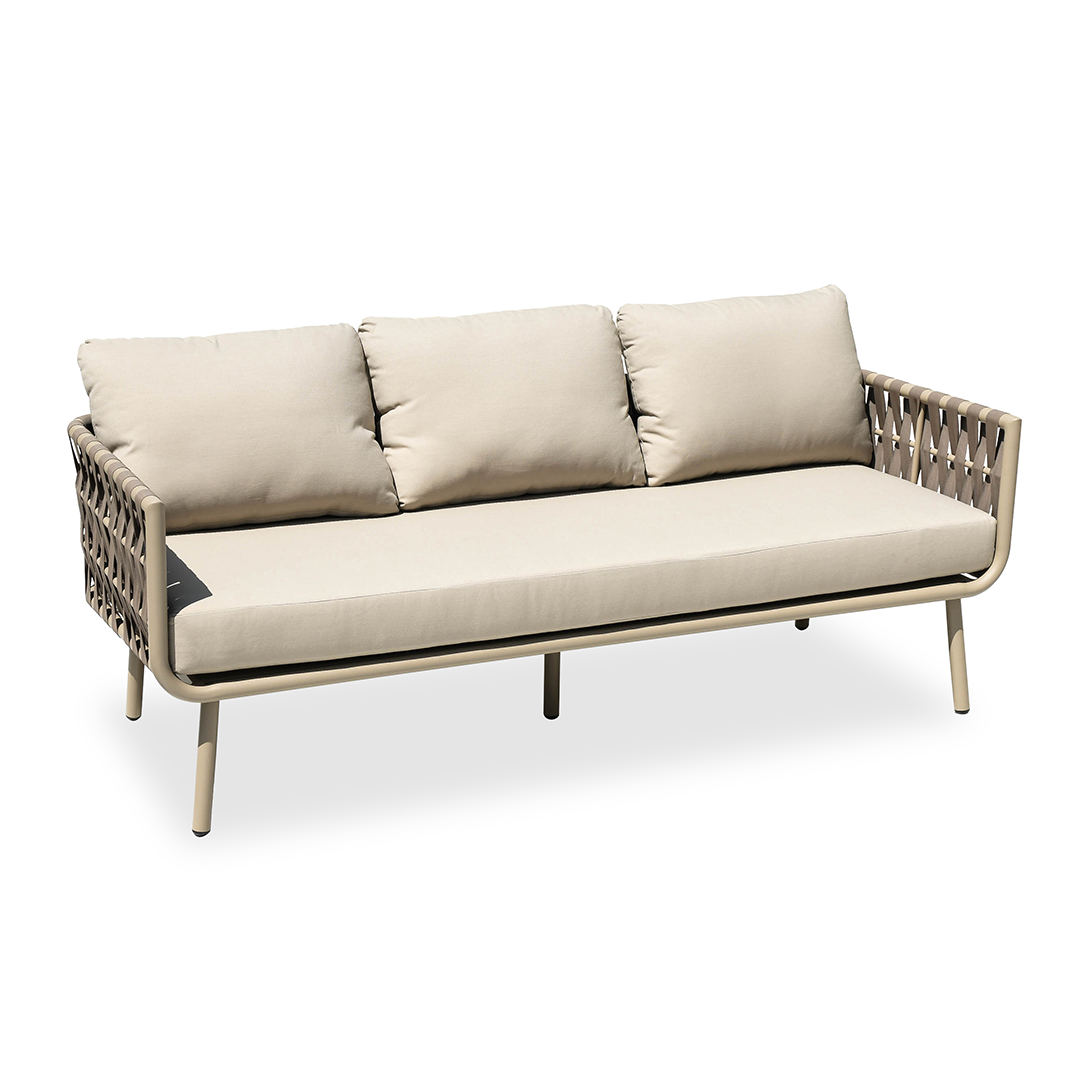 Waterproof Coastal-Inspired Aluminum Outdoor Sofa - 1/2/3-Seater For Garden & Balcony Lumendat