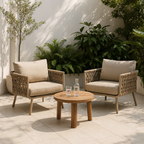Waterproof Coastal-Inspired Aluminum Outdoor Sofa - 1/2/3-Seater For Garden & Balcony Lumendat