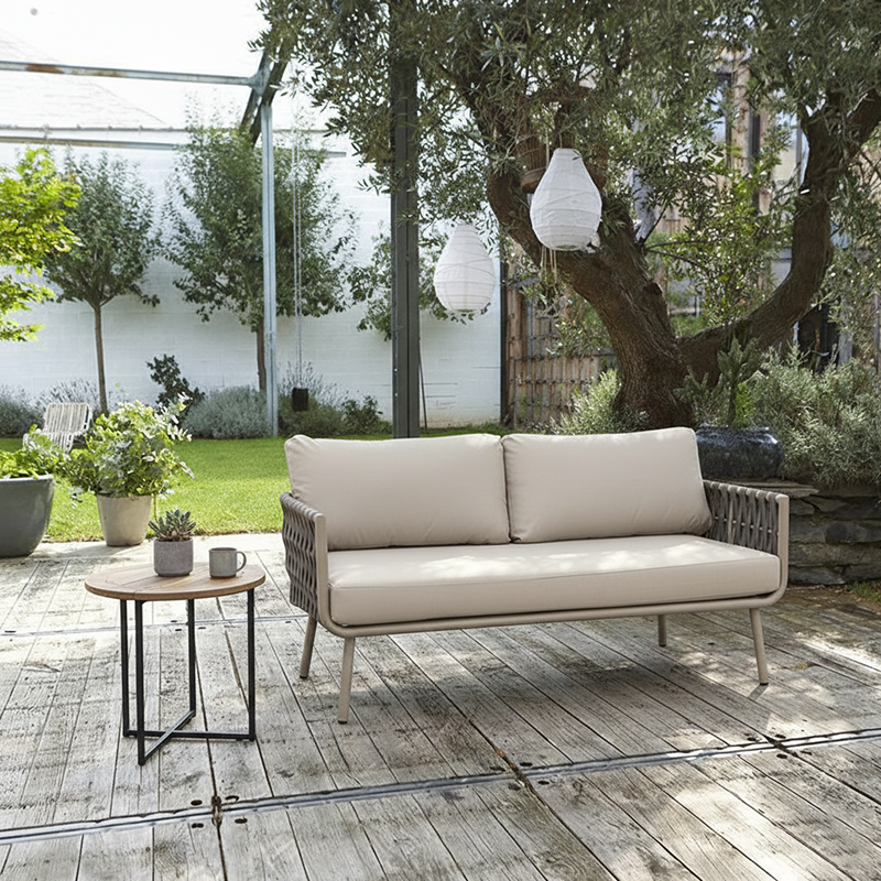 Waterproof Coastal-Inspired Aluminum Outdoor Sofa - 1/2/3-Seater For Garden & Balcony Lumendat