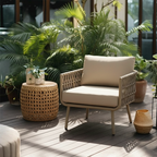 Waterproof Coastal-Inspired Aluminum Outdoor Sofa - 1/2/3-Seater For Garden & Balcony Lumendat