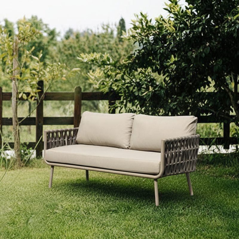 Waterproof Coastal-Inspired Aluminum Outdoor Sofa - 1/2/3-Seater For Garden & Balcony Lumendat