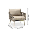 Waterproof Coastal-Inspired Aluminum Outdoor Sofa - 1/2/3-Seater For Garden & Balcony Lumendat