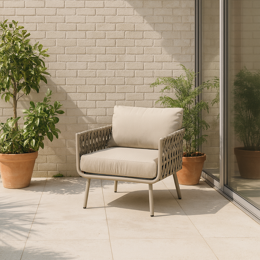 Waterproof Coastal-Inspired Aluminum Outdoor Sofa - 1/2/3-Seater For Garden & Balcony Lumendat
