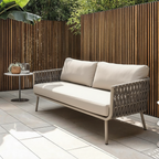 Waterproof Coastal-Inspired Aluminum Outdoor Sofa - 1/2/3-Seater For Garden & Balcony Lumendat