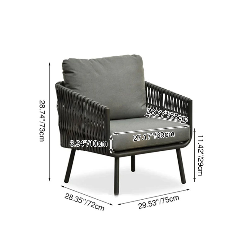 Stain-Resistant Modern Aluminum Outdoor Sofa - 1/3-Seater For Outdoor Patio & Garden Lumendat