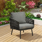 Stain-Resistant Modern Aluminum Outdoor Sofa - 1/3-Seater For Outdoor Patio & Garden Lumendat