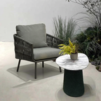 Stain-Resistant Modern Aluminum Outdoor Sofa - 1/3-Seater For Outdoor Patio & Garden Lumendat