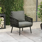 Stain-Resistant Modern Aluminum Outdoor Sofa - 1/3-Seater For Outdoor Patio & Garden Lumendat