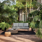 Stain-Resistant Modern Aluminum Outdoor Sofa - 1/3-Seater For Outdoor Patio & Garden Lumendat