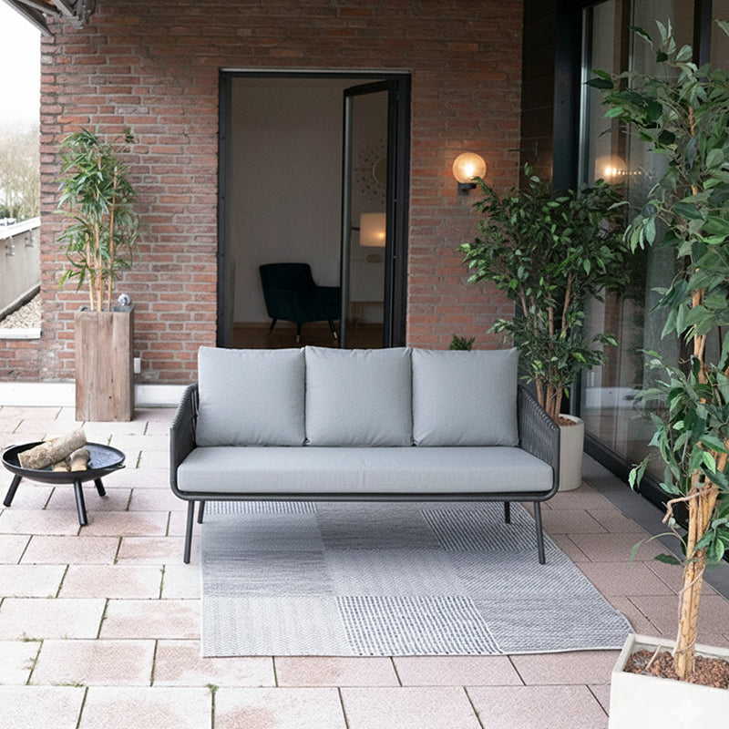 Stain-Resistant Modern Aluminum Outdoor Sofa - 1/3-Seater For Outdoor Patio & Garden Lumendat