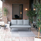 Stain-Resistant Modern Aluminum Outdoor Sofa - 1/3-Seater For Outdoor Patio & Garden Lumendat