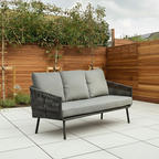 Stain-Resistant Modern Aluminum Outdoor Sofa - 1/3-Seater For Outdoor Patio & Garden Lumendat