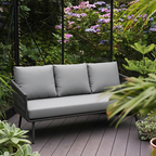 Stain-Resistant Modern Aluminum Outdoor Sofa - 1/3-Seater For Outdoor Patio & Garden Lumendat