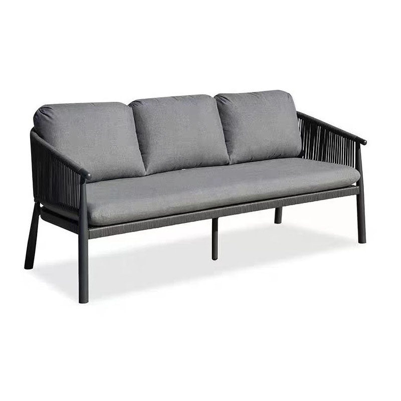 Contemporary Scandinavian Outdoor Garden Rope Sofa - 1/2/3 Seater For Balcony & Outdoor Patio Lumendat