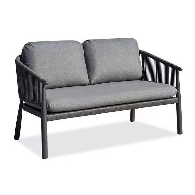 Contemporary Scandinavian Outdoor Garden Rope Sofa - 1/2/3 Seater For Balcony & Outdoor Patio Lumendat