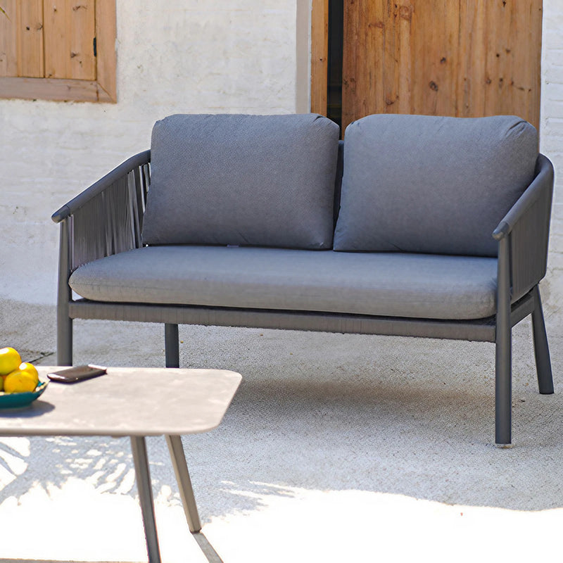 Contemporary Scandinavian Outdoor Garden Rope Sofa - 1/2/3 Seater For Balcony & Outdoor Patio Lumendat