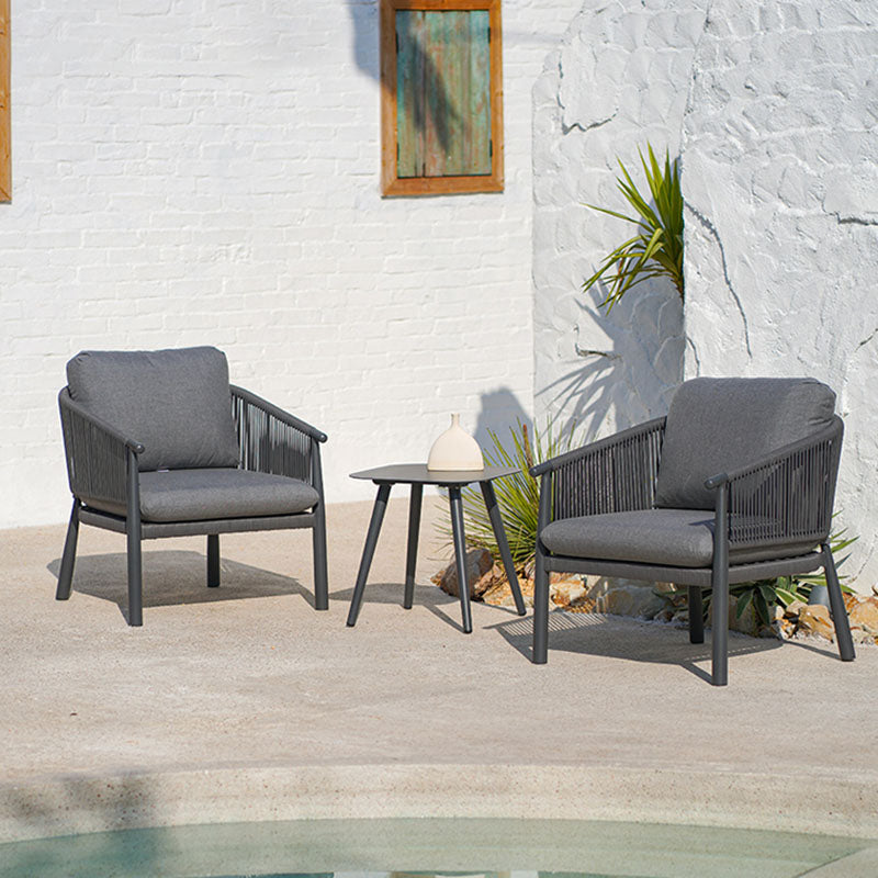Contemporary Scandinavian Outdoor Garden Rope Sofa - 1/2/3 Seater For Balcony & Outdoor Patio Lumendat