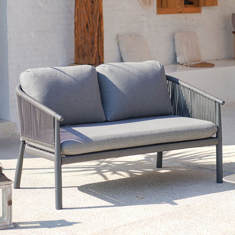 Contemporary Scandinavian Outdoor Garden Rope Sofa - 1/2/3 Seater For Balcony & Outdoor Patio Lumendat