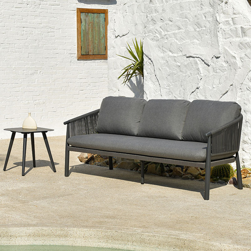 Contemporary Scandinavian Outdoor Garden Rope Sofa - 1/2/3 Seater For Balcony & Outdoor Patio Lumendat