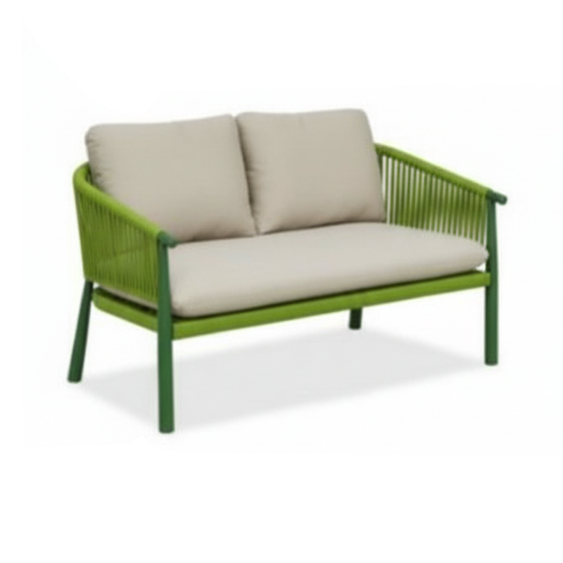 Contemporary Scandinavian Outdoor Garden Rope Sofa - 1/2/3 Seater For Balcony & Outdoor Patio Lumendat