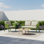 Contemporary Scandinavian Outdoor Garden Rope Sofa - 1/2/3 Seater For Balcony & Outdoor Patio Lumendat