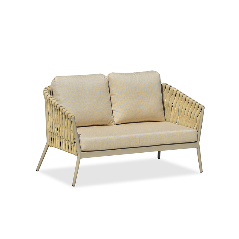 Traditional French Outdoor Rope Woven Sofa - 1/2/3 Seater For Balcony & Outdoor Patio Lumendat