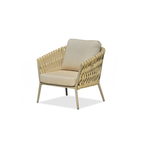 Traditional French Outdoor Rope Woven Sofa - 1/2/3 Seater For Balcony & Outdoor Patio Lumendat