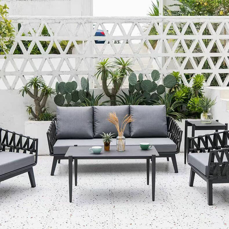 Modern Minimalist Outdoor Garden Rope Sofa - 1/2/3 Seater For Balcony & Outdoor Patio Lumendat
