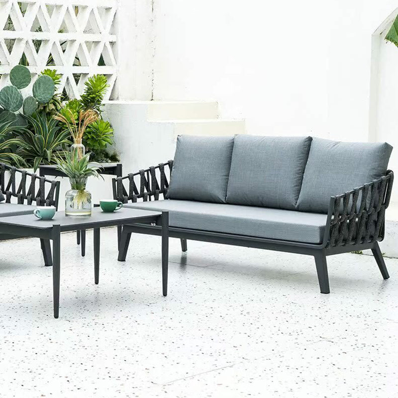 Modern Minimalist Outdoor Garden Rope Sofa - 1/2/3 Seater For Balcony & Outdoor Patio Lumendat