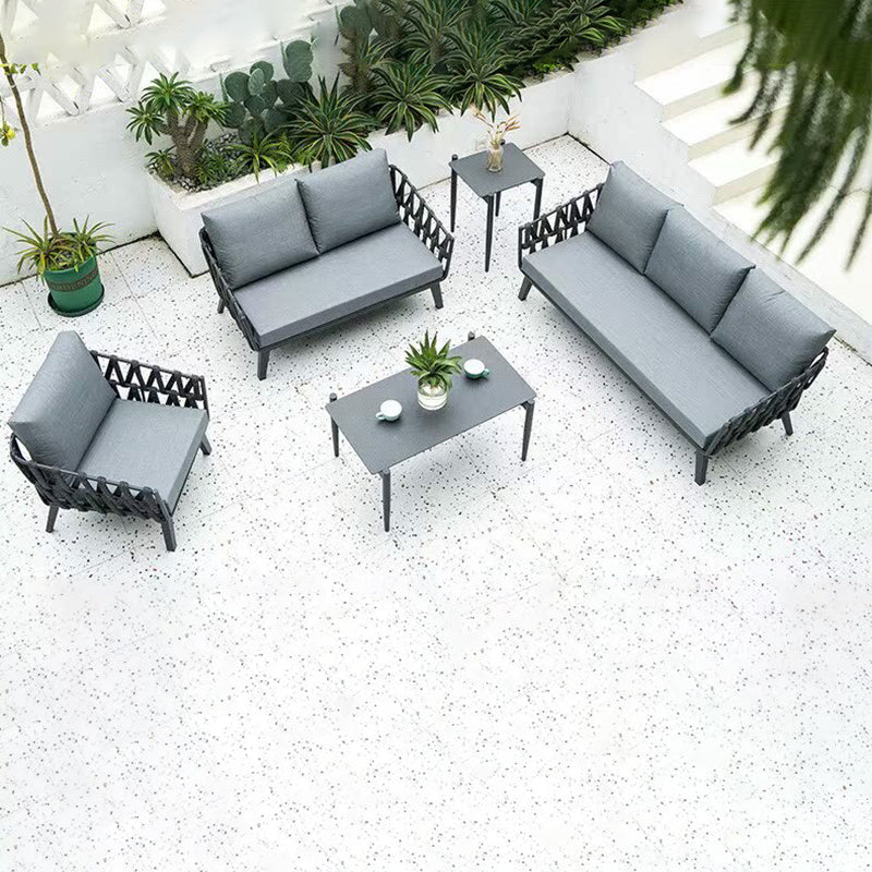 Modern Minimalist Outdoor Garden Rope Sofa - 1/2/3 Seater For Balcony & Outdoor Patio Lumendat