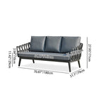 Modern Minimalist Outdoor Garden Rope Sofa - 1/2/3 Seater For Balcony & Outdoor Patio Lumendat